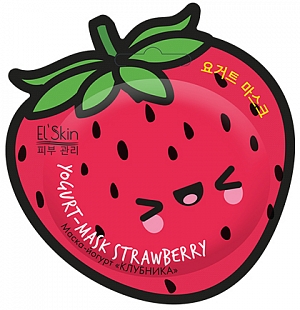ElSkin~Массажная маска-йогурт с экстрактом клубники~Yogurt-Mask Strawberry