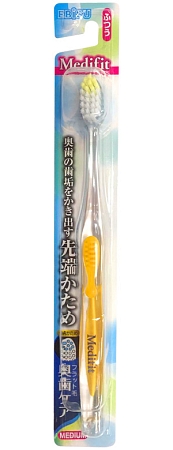 Ebisu~Зубная щетка с плоским срезом (средней жесткости)~Toothbrush Middle